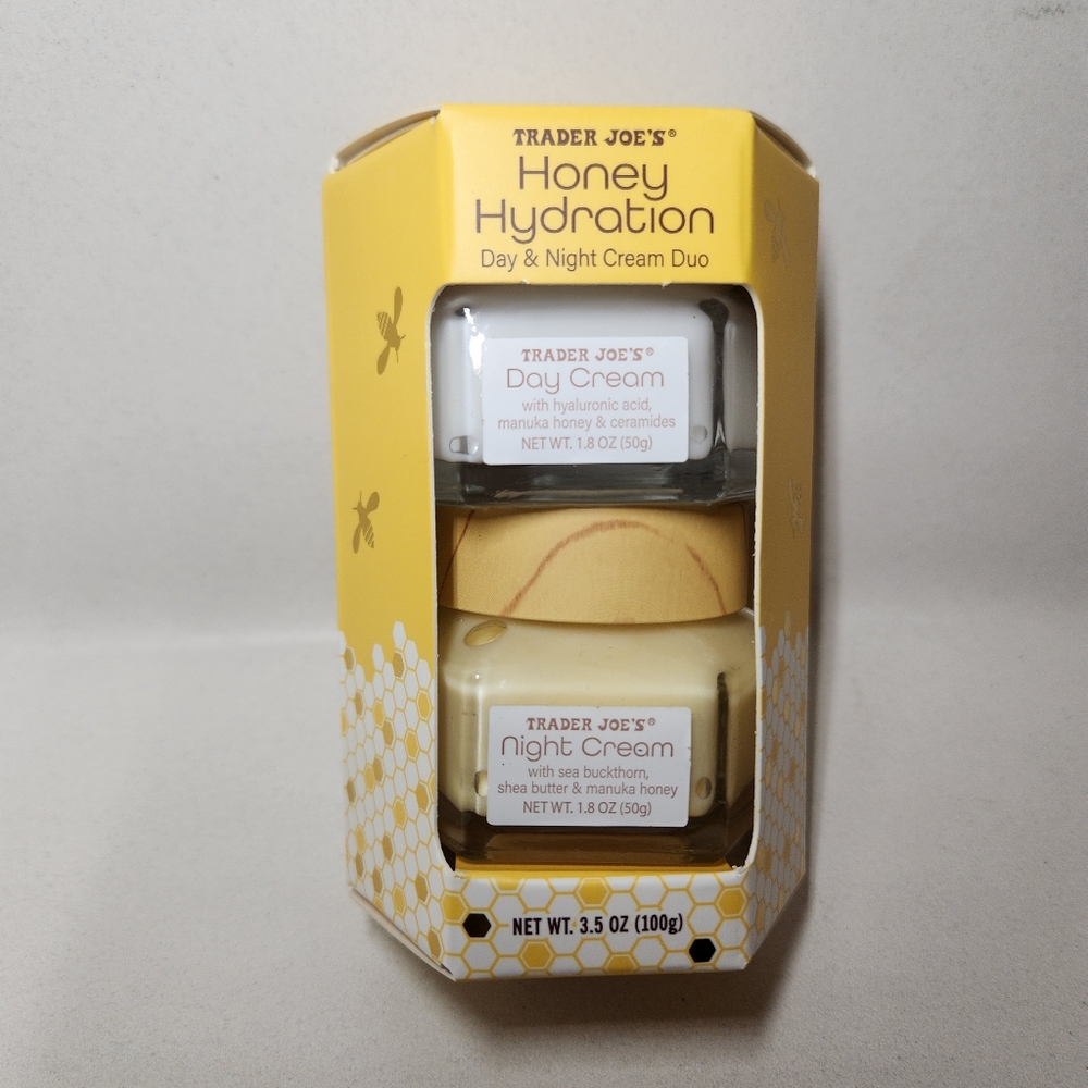 Trader Joe's Honey Hydration  Day & Night  Cream Duo Skincare Face cream 3.5 oz